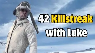 Luke Skywalker 42 Killstreak on Hoth | Supremacy #2 | Battlefront 2