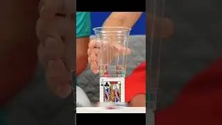 Card vs glass 🥃 magic tricks revealed #magic #shorts #ytshorts #shortvideo