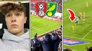 ROTHERHAM vs NORWICH *VLOG* TROUBLE BETWEEN AWAY PLAYER & HOME FANS, SHOCKING REFEREEING, AWAY LIMBS