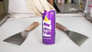 Mango FIZZ ICE CREAM ROLLS - SATISFYING ASMR