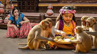 यह लीला देख मैया भी मुस्कुरा उठी, कान्हा ने बंदरों को खिलाया माखन - YASHOMATI MAIYYA KE NANDLAL