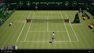 Roger Federer vs John Millman - Halle Open 2019 - AO Tennis (PS4)