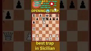 7😱 Best Chess Opening Traps 2021 PART 4 | New Opening Tricks in Sicilian defense