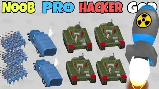 NOOB vs PRO vs HACKER vs GOD in Army Commander