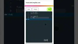 Golang hello world #shorts #golanguage #programming  #coding #codinglife #trending