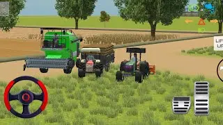  🔴Jhondear🚜 Swaraj Harvest Farming Kheti🌾 Rotavetar Kalti 3D Gaming Video #trending #gameplay 