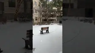 #First snow#-14C#chali irigatheesthundhi  bhayya#USA#winter#student#indiana