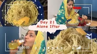 Grocery and My Iftar Routine | Day 21 | Aglio E Olio Italian Pasta | SADIA RIND