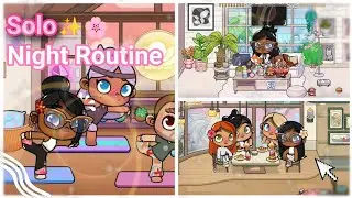 Solo night routine 🌷✨⭐|| Avatar World 🌎|| Pink Jellyfish|| #Avatar World