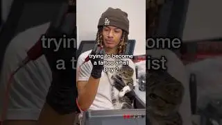 ASMR Practicing Tattooing Day 2 🤟🏽🩸 #asmr #asmrsounds #asmrvideo #tattoo #tattooartist ##tattoos
