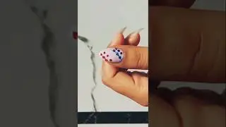 Simple Nailart Tutorial 💅❤️💙#nails#nailart #shorts #ytshorts #easy #Art N