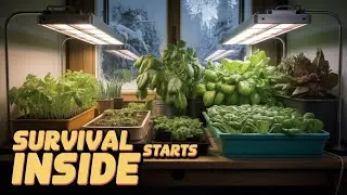 Indoor Garden Update Growing Peas, Basil, Cilantro & Lettuce Indoors