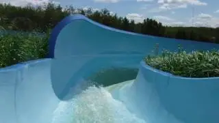 Kenosee Superslides Twister Waterslide POV (Left), Kenosee Lake, SK