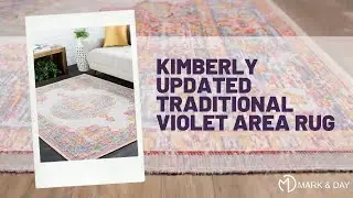 Kimberly Updated Traditional Violet Area Rug
