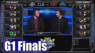 CLG Black (w/ Scarra) vs Cloud9 Tempest | Game 1 Finals S5 NA CS Summer 2015 Qualifiers | CLB vs C9T