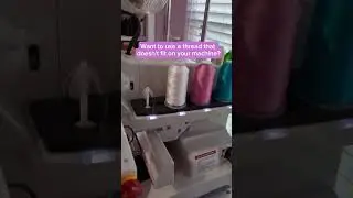 Put your thread spool in a coffee cup!! #sewingtips #embroidery