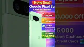 😱 Google Pixel 8a Crazy Deal 🔥 | First Time @ ₹34,990 Only! #shorts #techreview #googlepixel8a