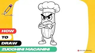 How to draw Zucchini Macanini Italian Brainrot and Indonesian Brainrot Drawing