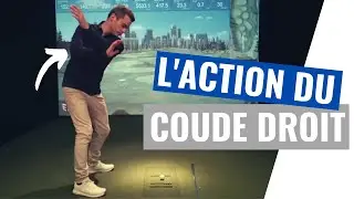 L'action du coude droit lors de la descente au golf!