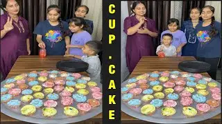 Bottle flip sweet cake cup challenge punjabi video #cupcake #bottleflip #myfamilymyteam
