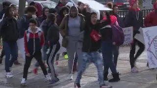 Rochester City School District students protest Monday