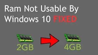 how to fix gb usable RAM problem  - how to fix Unusable RAM ( 4 GB installed 2.6 GB usable)