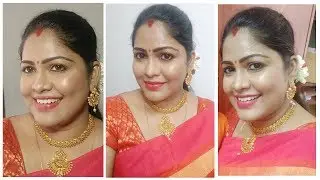 Wedding Guest Makeup Look/Newly Wed Makeup/Bingu Channel Tamil