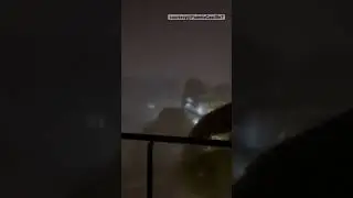 MOMENT #Hurricane #Fiona makes #landfall in the popular resort Punta Cana in #Dominica