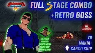 Streets of Rage 4/ V8/ Mania+/ Adam/ Cargo Ship Full Stage Combo + Retro Boss!