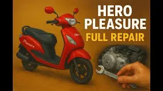 Hero Pleasure Bike Painting (likely a bike painting video)