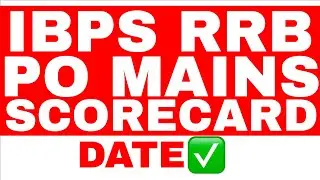 IBPS RRB PO MAINS SCORECARD