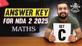 ✅ UPSC NDA 2 2025 Answer Key (Maths) | Set - C