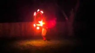 Flaming hula hoop