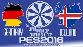 Germany vs. Iceland - PES2016 - 3rd Japan World Cup Qualifiers - 60fps