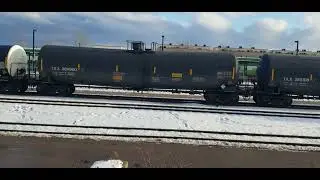 CN A435 EMD SD70M-2 8919 & C44-9W 2690 are Departing Aldershot Yard Terminal 