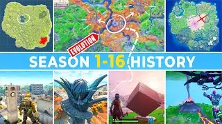 Detailed Fortnite MAP EVOLUTION v.3 (Season 1-16)