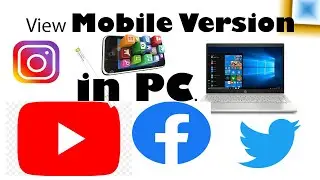 Access/Open Mobile Websites In PC/Desktop Browser without chrome or firefox extension