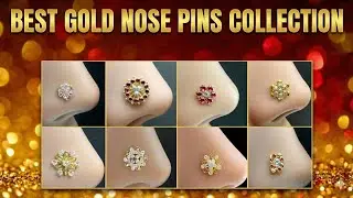 Most Beautiful Gold Nose Pin Collection // nose pin gold / gold bali #nosepin #nose