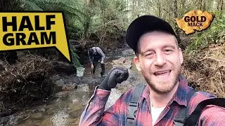 Great Gold Crevicing the Creek with Mum & Dad