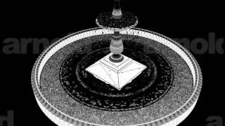 Fountain Wireframe Render