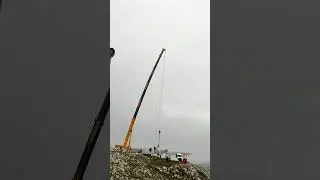 Sostituzione rotore pale eoliche Viticuso. Wind blade rotor replacement
