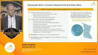 Dale Andres presentation at the 2025 Mining Forum Americas