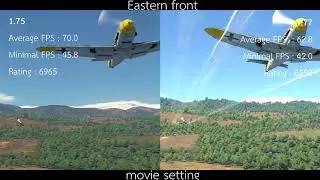 War Thunder 1.77 graphic & fps comparison
