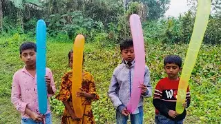 Outdoor fun with Rocket Balloon and learn colors for kids by I kids episode-137