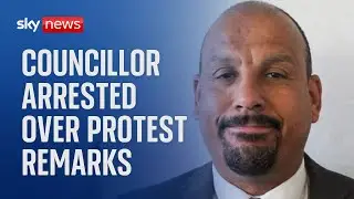 Labour councillor arrested after allegedly telling protest 'fascists need to have throats cut'