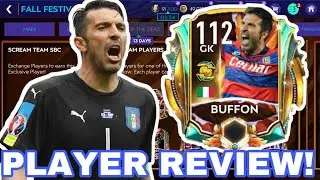 TOP TRANSFERS BUFFON 112 RATED PLAYER REVIEW AND GAMEPLAY! | FIFA MOBILE 21!