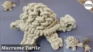 DIY Easy Macrame Turtle | Step by step tutorial | Macramé Tortoise, Tortue, Tortuga, Tartaruga