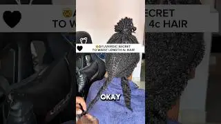 Your hair isn&rsquo;t SHORT-You&rsquo;re just not doing THIS! 🤯AYUVERDIC SECRET  to WAIST LENGTH 4c Hair