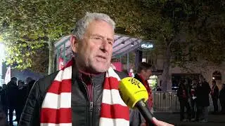 Firande på Kalmars Larmtorg då Kalmar FF tog sig till Allsvenskan
