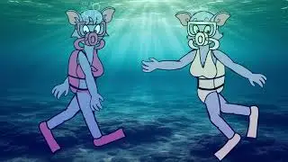 tom and jerry cat girls scuba dive